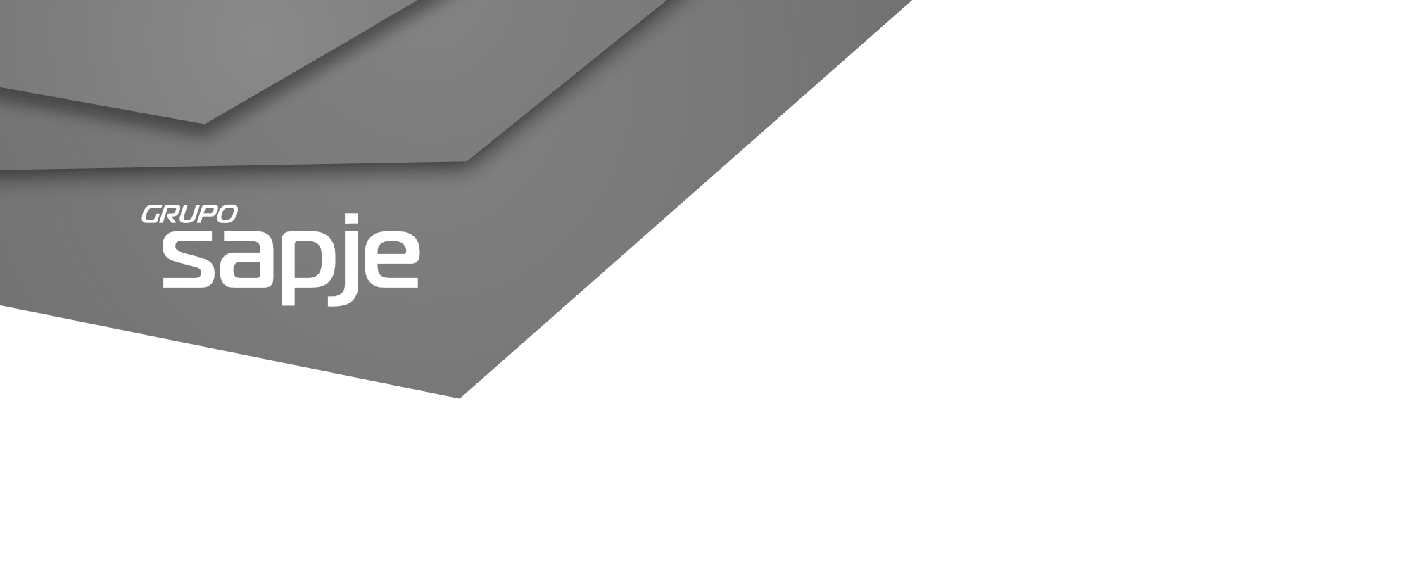 Cabecera con logo del grupo SAPJE gris silver