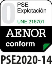 Sello AENOR UNE 216701 - PSE2020-14